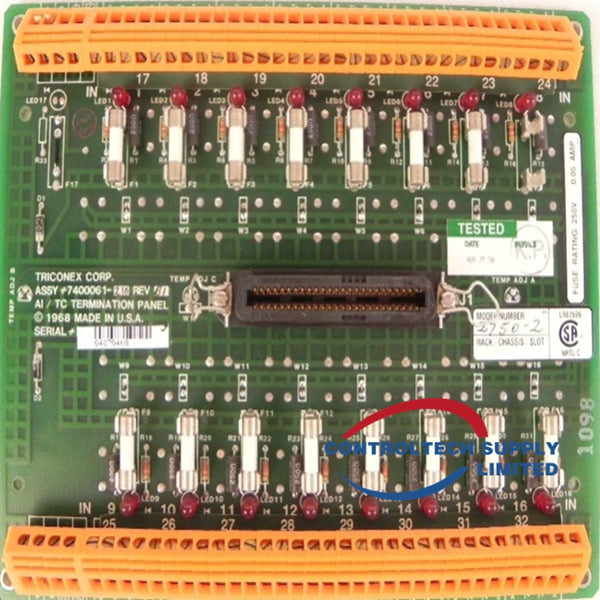 Modulo di Sicurezza I/O Triconex 2750-2 300012-220 di Alta Qualità Disponibile
