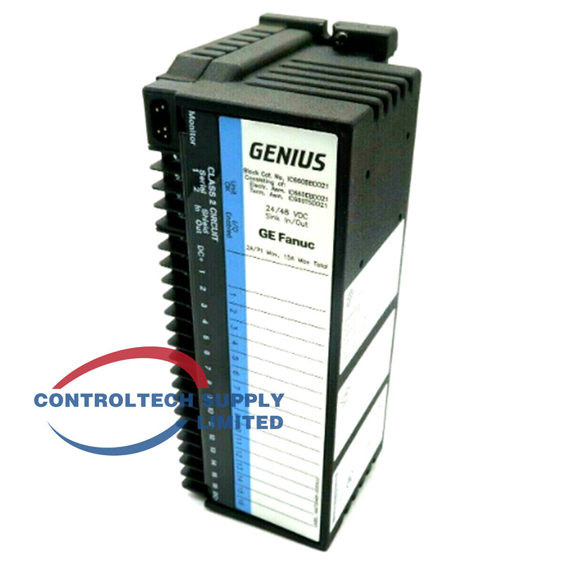 16pt 24/48VDC Sink Discrete I/O Block IC660BBD021 GE Genius
