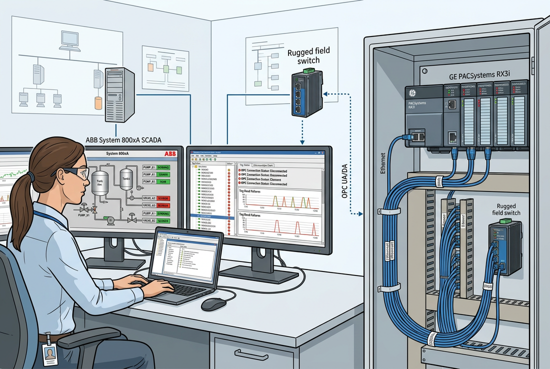 ABB and GE SCADA Integration: Fixing an OPC Server That Connects but Freezes Tags