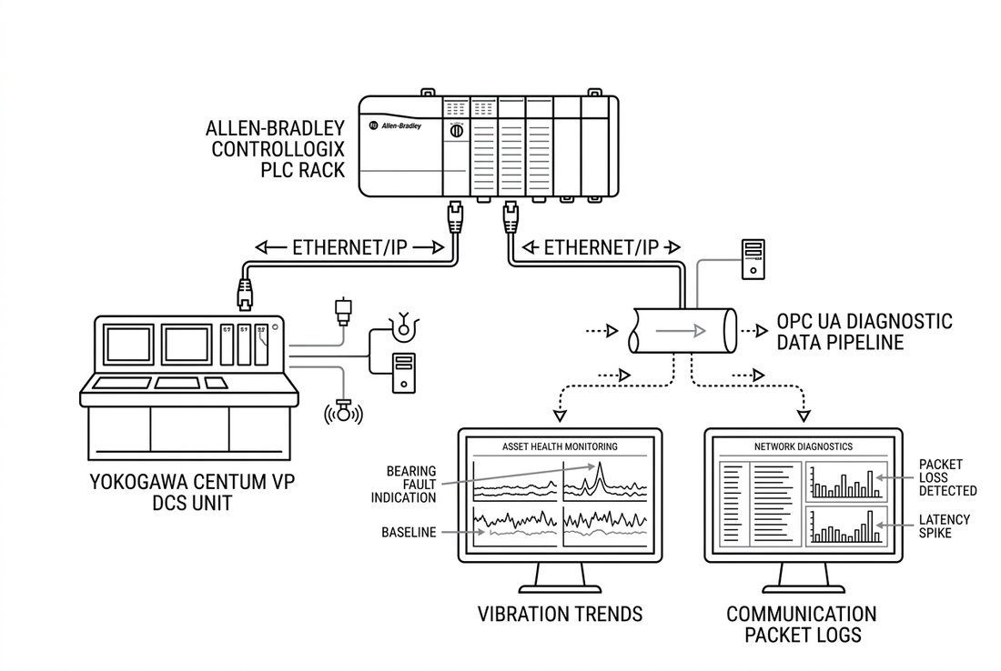 Allen-Bradley and Yokogawa Platforms: Turning PLC and SCADA Diagnostics Into Predictive Maintenance