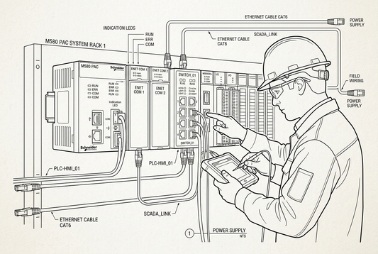 Schneider Modicon M580 Troubleshooting: Ethernet I/O and Network Diagnostics