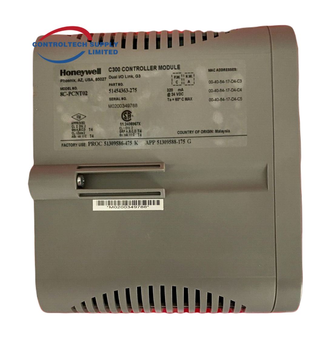 Модуль контроллера Honeywell 8C-PCNT02 51454363-275 серии 8 C300