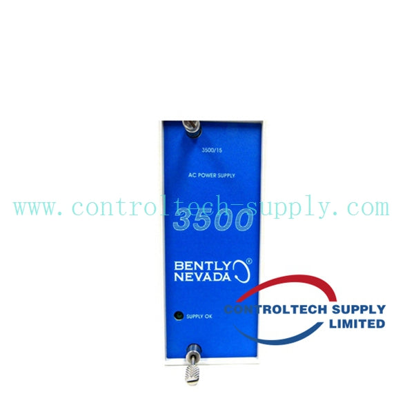 Bently Nevada 3500/15 114M5330-01 Alimentation DC basse tension