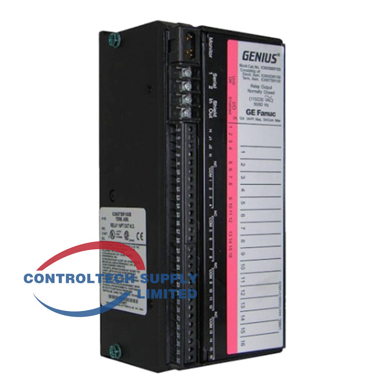 16pt Normally Closed Relay Output Block IC660BBR100 GE Genius