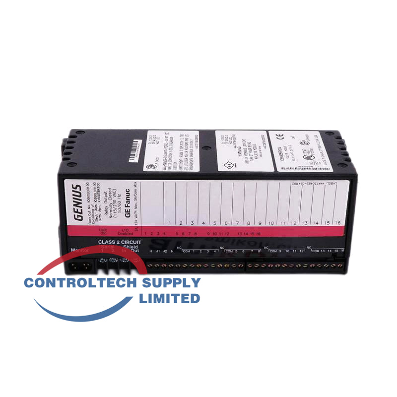 16pt Normally Closed Relay Output Block IC660BBR100 GE Genius