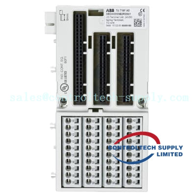ABB TU 716F 3BDH000382R0001 I/O Terminal Unit, 24 VDC