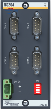 Modul Antarmuka Serial BACHMANN RS204 00021235-00